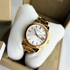 Authentic Burberry womens watch rose gold
